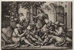Eyüp ve Arkadaşları. by Hans Sebald Beham