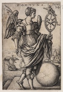 Mutluluk (Fortuna) by Hans Sebald Beham
