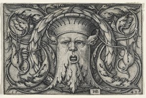 Mascaron, 1543 (kağıt üzerine gravür)