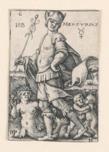 Yedi Gezegenden Merkür by Hans Sebald Beham