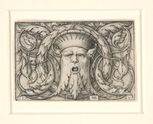 Mascaronlu panel (maskeli süsleme) by Hans Sebald Beham