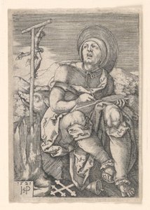 Aziz Anthony Hermit by Hans Sebald Beham