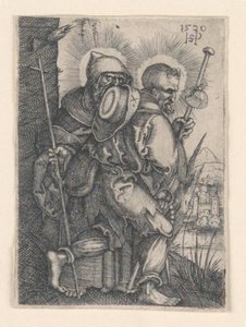Aziz Philip ve Aziz James Binbaşı by Hans Sebald Beham