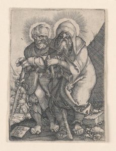 Aziz Simon ve Aziz Thaddeus by Hans Sebald Beham