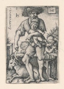 Yedi Gezegenden Satürn by Hans Sebald Beham