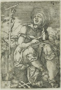 Aziz Anthony Hermit by Hans Sebald Beham