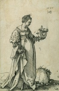 İskenderiyeli Aziz Catherine by Hans Sebald Beham