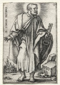 Aziz Simon Peter, 1545-1546. by Hans Sebald Beham
