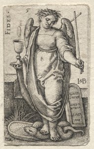 Tanrı Bilgisi ve Yedi Ana Erdem: Sadakat - Fides. by Hans Sebald Beham