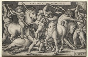Herkül Sentorları Yeniyor by Hans Sebald Beham
