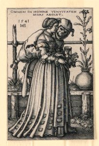 Leydi ve Ölüm by Hans Sebald Beham