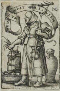 Pazarcı Kadın by Hans Sebald Beham
