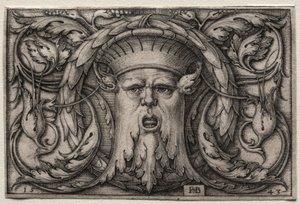 Maske, 1543. by Hans Sebald Beham