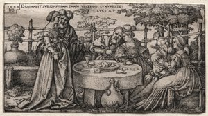 Müsrif Oğul: Servetini Boşa Harcamak. by Hans Sebald Beham