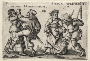 Köy Düğünü: Egidius Herbstmon / Simon Weimon by Hans Sebald Beham