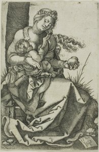 Armut ile Bakire by Hans Sebald Beham