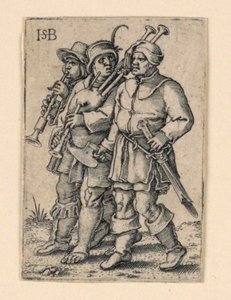 Düğün Alayı: Üç Müzisyen by Hans Sebald Beham