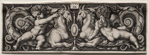 İki Cin by Hans Sebald Beham