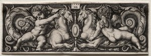 İki Cin, 1544. by Hans Sebald Beham