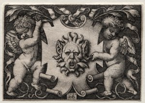 Vignette veya Mascaron, 1544. by Hans Sebald Beham