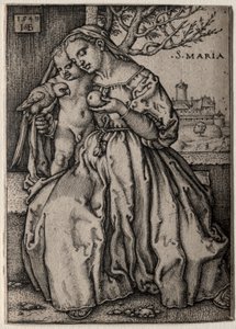 Papağanlı Bakire, 1549. by Hans Sebald Beham