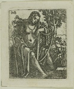 Arplı kadın by Hans Sebald Beham