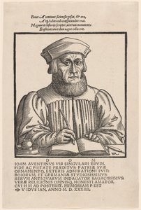 Johann Aventinus Johann Turmair, 1554 by Hans Sebald Lautensack