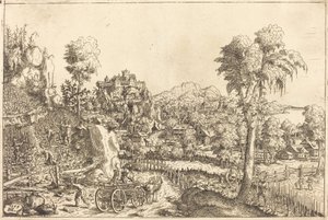 Bir Bağlı Manzara, 1559. by Hans Sebald Lautensack