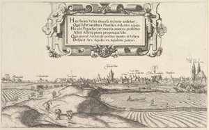 Nürnberg manzarası, doğuda, sol levha, 1552.