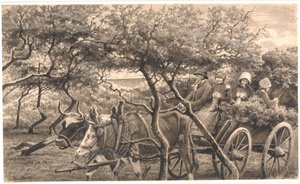 Saplı araç. Çalı boyunca. çekiç balığı by Hans Smidth