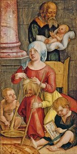 Mary Salome ve ailesi, 1515 by Hans Suess Kulmbach