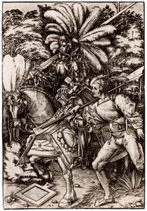 Şövalye ve Halberdier by Hans Wechtlin