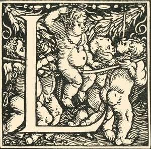 L - Bir Alfabe, Hans Weiditz, c1520-1521, 1908. by Hans Weiditz