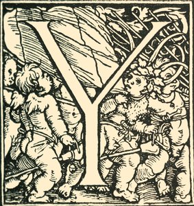 Y - Bir Alfabe, Hans Weiditz, c1520-1521, 1908.