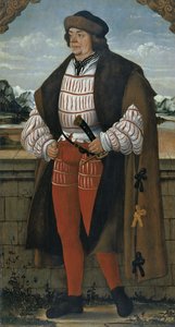 Şövalye Christoph olarak bilinen Saray Soytarısı, 1515 by Hans Wertinger von