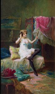 metresi içinde onu Boudoir