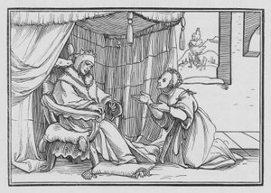 Abishag Cherisheth David, 1 Krallar I, 3 by Hans after Holbein the Younger