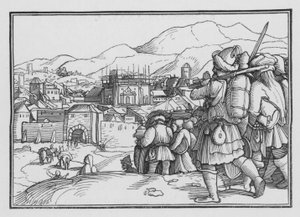 Cyrus Tapınağın Kaplarını Onarıyor, Ezra I, 6 by Hans after Holbein the Younger