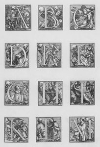 Holbein alfabesi by Hans after Holbein the Younger