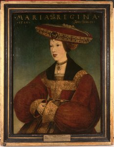 Avusturyalı Mary, c.1520 (panelde parşömen üzerine yağlı boya)