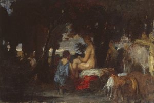 Diana Hamamı, The Repose of Diana için bir çalışma, 1863