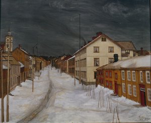 Ana cadde, Roros by Harald Oscar Sohlberg