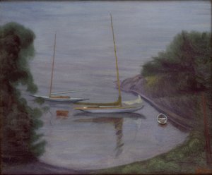 Yelkenli Tekneler (tuval üzerine yağlı boya) by Harald Oscar Sohlberg