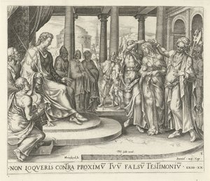 Susanna yaşlılar tarafından suçlandı yalancı şahitlik yapmayacaksın On Emir (dizi başlığı) by Harmen Jansz Muller