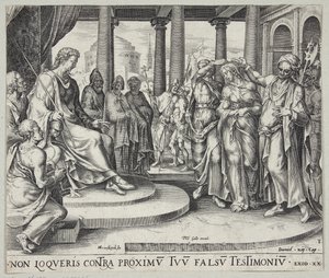 Susanne yaşlılar tarafından suçlanıyor by Harmen Jansz. Muller