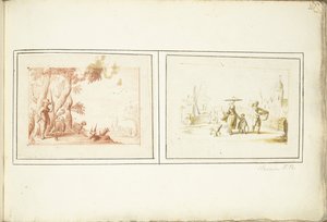 Sığır ve Sokak Sahnesi ile Çoban by Harmen ter Borch (signed by artist)