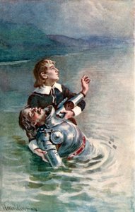 Nehri geçmek by Harold Copping