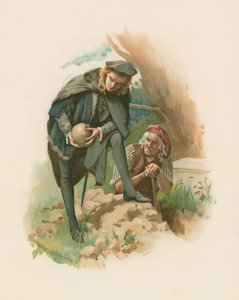 Hamlet - Mezarlık sahnesi by Harold Copping