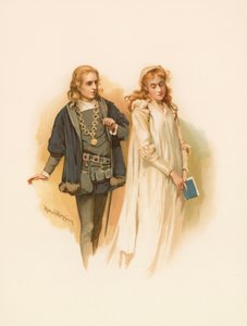 Hamlet ve Ophelia by Harold Copping
