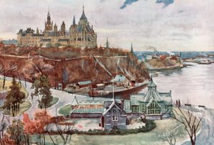 Parlamento Evleri, Ottawa by Harold Copping